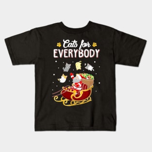 Cats For Everybody Ugly Christmas Cat Kids T-Shirt